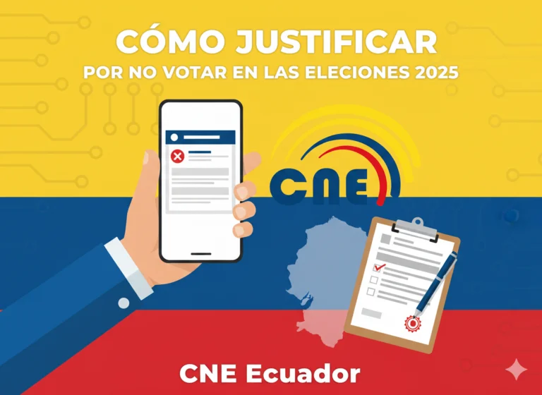 Cómo Justificar por NO Votar en Elecciones 2025